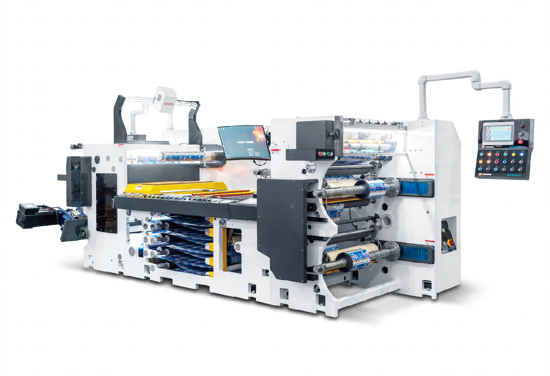 Inspection and slitting machine